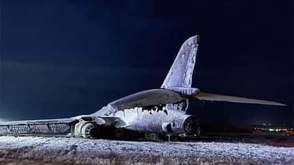 b1, b-1b, lancer, unfall, ellsworth, bomber, usaf B-1B Wrack bei Nacht
