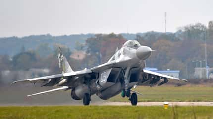Mikojan MiG-29 Ukraine Start von vorne