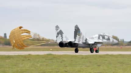 Mikojan MiG-29 Ukraine Landung