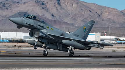 Eurofighter Landung in Nellis AFB