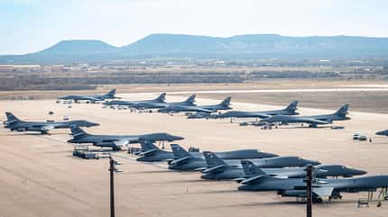 B-1B Lancer Bomber auf Abstellfläche