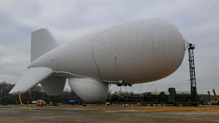 Aerostat, JLENS, US army, Polen, frühwarnung Aerostat Fesselballon
