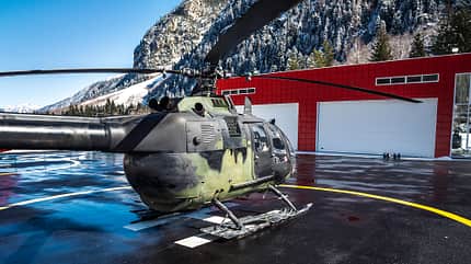Bo105, pah-1, heer, mbb, hubschrauber, russland, bo 105 Bo 105 Russland vor Bergmassiv