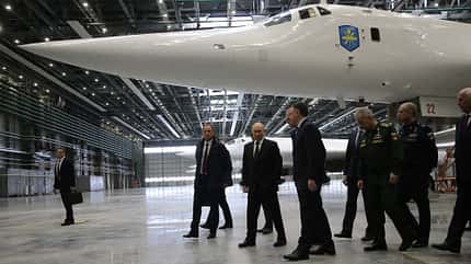 Putin, Tu160, Tu160M, Blackjack, Tupolew, Kasan President Putin Visits Kazan For Opening Ceremony Of Games of the Future