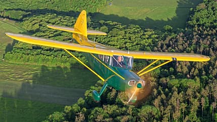Stinson, Piper, Stinson 108, Voyager, Szene, Motorflug, USA, Klassiker, KdL