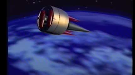 ICBM, Nuklearralkete, Minuteman, USAF ICBM Nutzlast-Bus im Weltraum