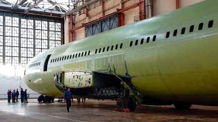 Il96, Iljuschin, Woronesch Rumpf-Rohbau einer neuen Iljuschin Il-96-300.