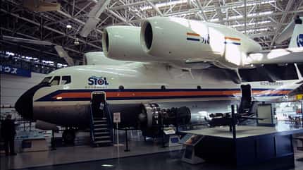 Asuka, NAL, Kawasaki, C-1, QSTOL, Forschungsflugzeug Asuka-Forschungsflugzeug im Museum