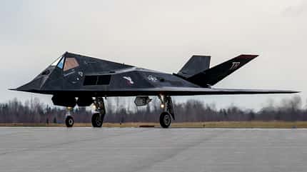 F117, F-117A, Nighthawk, lockheed, stealth, tonopah, us air force, boeing, kc-46 F-117 Nighthawk am Boden