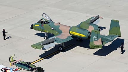 a10, A-10, thunderbolt, usaf, fairchild, panzerknacker, demo-team, warzenschwein A-10 Demo-Team Vietnam-Sonderlackierung am Boden