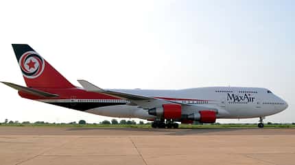 Boeing, 747-400, jumbo jet, asiana airlines Max Air Boeing 747-400 auf dem Vorfeld