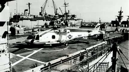 Boeing YUH-61 für US Navy auf Schiff