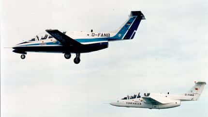 Ranger 2000, Fan Ranger, Fantrainer, Dasa, MBB, Rockwell, JPTAS, Trainer, deutsche aerospace Zwei Ranger 2000 in Formation