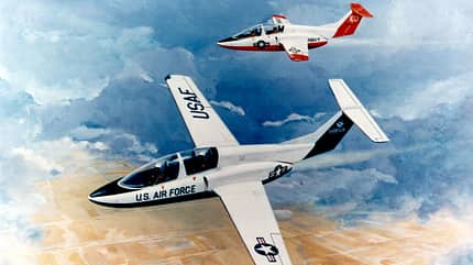 Ranger 2000, Fan Ranger, Fantrainer, Dasa, MBB, Rockwell, JPTAS, Trainer, deutsche aerospace Ranger 2000 Zeichnung in US-Farben