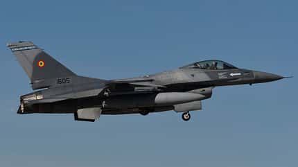 Iniochos, 2024, Andravida, Manöver, Dassaul, rafale, Mirage 2000, F-4E, Phantom, F16, F-16, Fighting Falcon, Qatar, Eurofighter, Saudiarabien Iniochos 2024: Rumänische F-16 beim Start