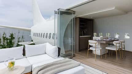 Boeing 737 als Luxus-Ferienvilla: Küche