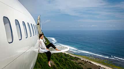 Sitznetz an Boeing 737 als Luxus-Ferienvilla