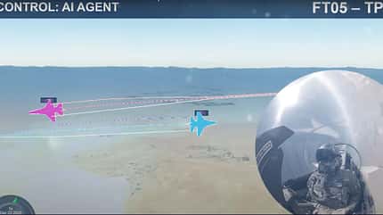 DARPA, ACE, VISTA, X-62, F-16 X-62 Flugweg Grafik