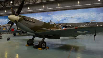 Museum, Dekeleia, Tatoi, Griechenland, Spitfire, Supermarine Supermarine Spitfire im Museum Tatoi