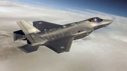 Lockheed Martin, F-35A, F35, Lightning, Polen F-35A Lightning II Polen im Flug Computergrafik