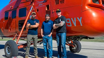 5 State Helicopters, Dallas, Royse City, Screaming Mimi, Sikorsky S-58T, Texas, TV Legende, Hubschrauber, "Ein Trio mit vier Fäusten"