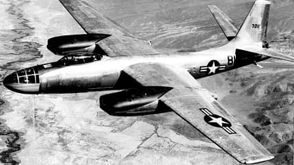 North American, NAA, B-45, Tornado, USAF, Bomber North American B-45 Tornado im Flug