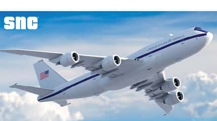 Boeing, Sierra Nevada Corporation, E-4B, Nichtwatch, USAF, 747-8 Boeing 747-8 als E-4 Computergrafik