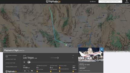 Boeing, 737, Groom Lake, Janet, Area 51, USAF Boeing 737 Janet Flugweg nach Groom Lake