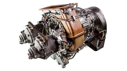 APU, Auxiliary Power Unit, Hilfsgasturbine, Flugzeugheck, Dassault Aviation, Airbus, Pratt Whitney