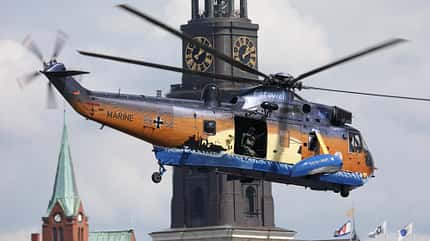 Sea King, Sikorsky, Marine, Hamburg Sea King-Hubschrauber beim Hafengeburtstag 2024 in Hamburg