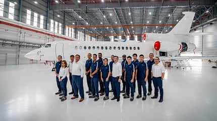 dassault aircraft service, Dassault Aviation, Falcon, Service. MRO, Support, Wartung, Wartungshangar