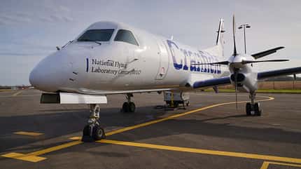 Cranfield University, Saab, Saab340, G NFLB, Testflugzeug, fliegendes Klassenzimmer