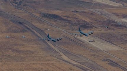 B-52H Stratofortresses land in Romania during Bomber Task Force 24-4