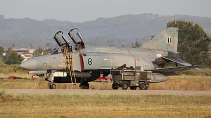F4, Phantom, Griechenland, F-4E, Andravida Griechische Phantoms F-4E in Andravida.