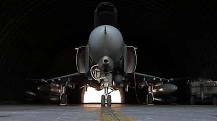 F4, Phantom, Griechenland, F-4E, Andravida Griechische Phantoms F-4E in Andravida.