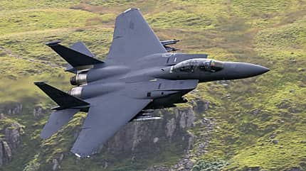 F-15, Eagle, T-6, Texan, Mach Loop F-15 Strike Eagle im Mach Loop