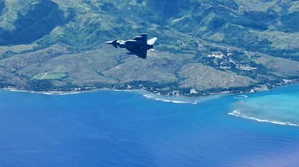 Eurofighter der Luftwaffe über Guam