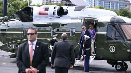 US-Präsident Biden steigt aus Sikorsky VH-92A Patriot