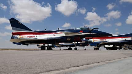 Chinas Kunstflgteam Ba-Yi bei der Egypt Airshow