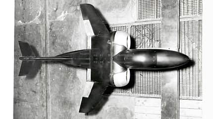 Dornier, Leichtes Schwebefähiges Kampfflugzeug, LSK Windkanalmodell Dornier Leichtes Schwebefähiges Kampfflugzeug LSK von oben