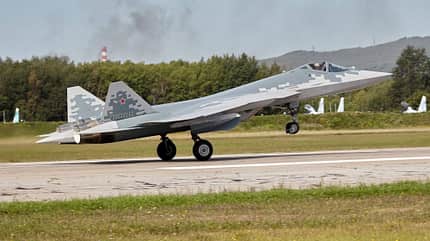 Neue Suchoi Su-57 für Russlands Luftwaffe.