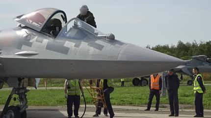 Neue Suchoi Su-57 für Russlands Luftwaffe.