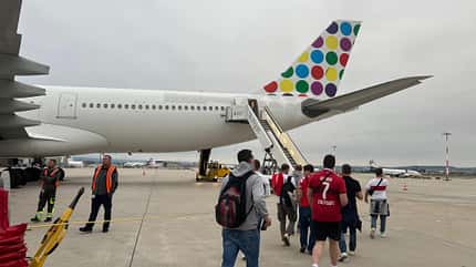 VfB Stuttgart, Stuttgart, Charterflüge, Charter, Champions League, Madrid VfB Stuttgart-Charterflüge von Stuttgart nach Madrid zum Champions League-Spiel.