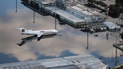Boeing 727, Total Linhas Aéreas, Porto Alegre, Hochwasser TOPSHOT-BRAZIL-WEATHER-FLOODS