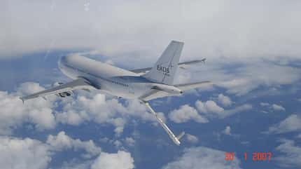 Airbus, A310MRTT, Tanker Airbus A310MRTT-Testflugzeug in Aktion.