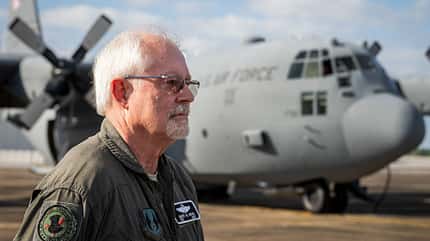 Lockheed, C-130, Hercules C-130-Pilot vor Hercules