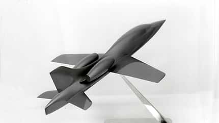 Dornier, Projekt, P.375, Trainer Dornier P.375 Modell von hinten