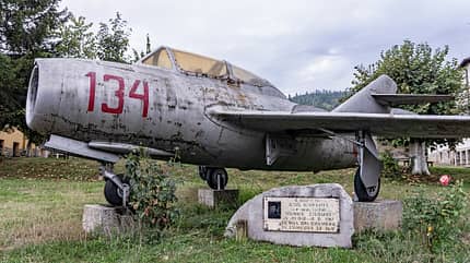 Flugzeugwracks und -denkmäler in Bulgarien.