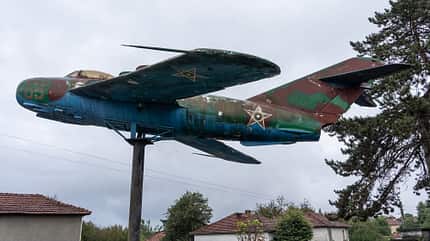 Flugzeugwracks und -denkmäler in Bulgarien.