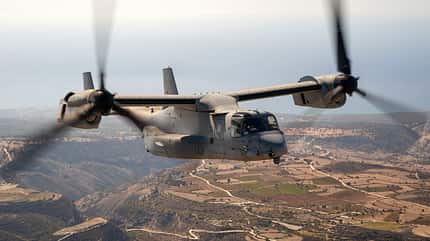 MV-22B Osprey im Flug über Zypern